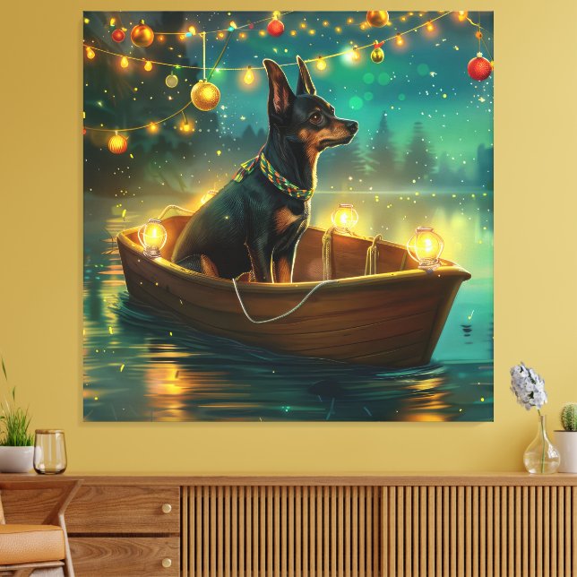 Toile Voyage de Noël australien Kelpie (Insitu(Salon))