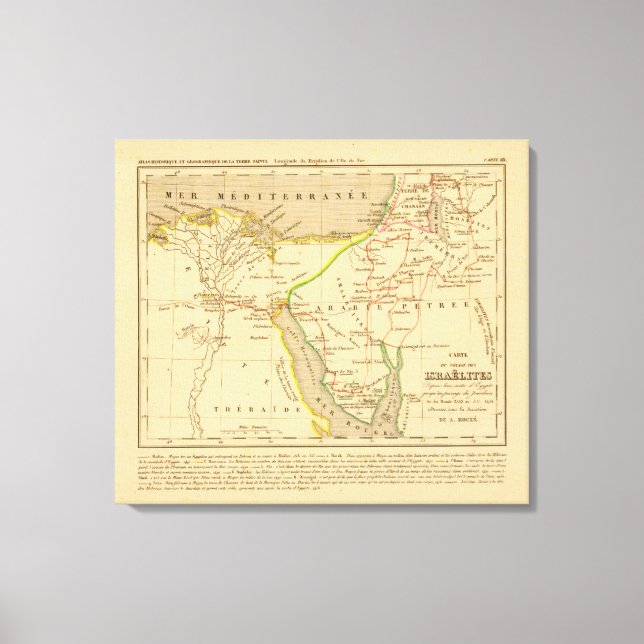 Toile Voyage des Israelites depuis leur sortie d'Egypte (Recto)