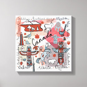 Toile Voyage mondial - Canada