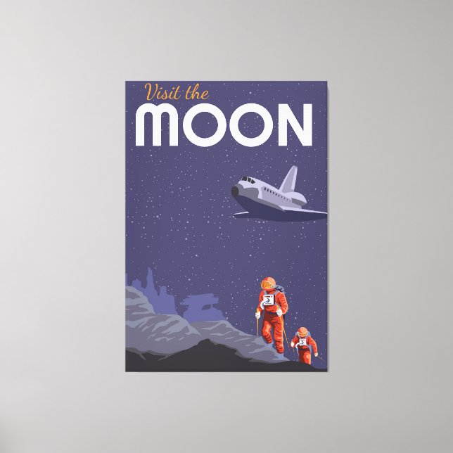 Toile Voyage sur la lune (Recto)