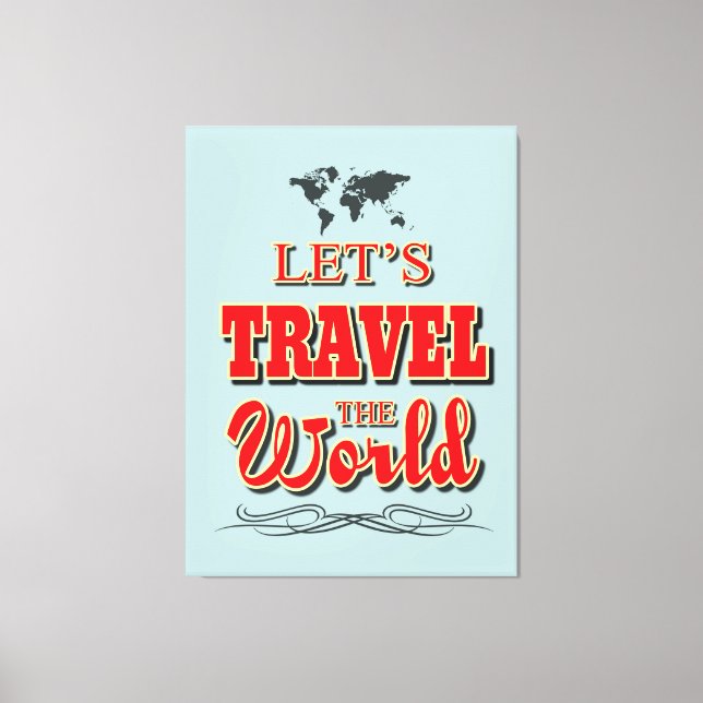 Toile Voyageons dans le monde (Recto)