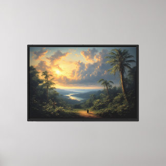 Toile Voyageur Solitaire sur un Chemin