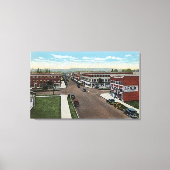 Toile Vue aérienne de Commerce Avenue (Recto)