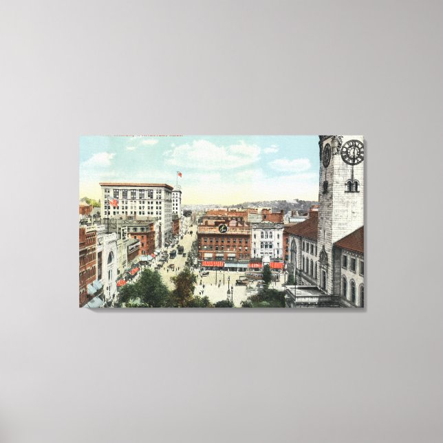 Toile Vue aérienne de Harrington Corner (Recto)