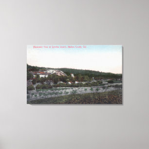 Toile Vue aérienne de la carrière de granit de Knowles