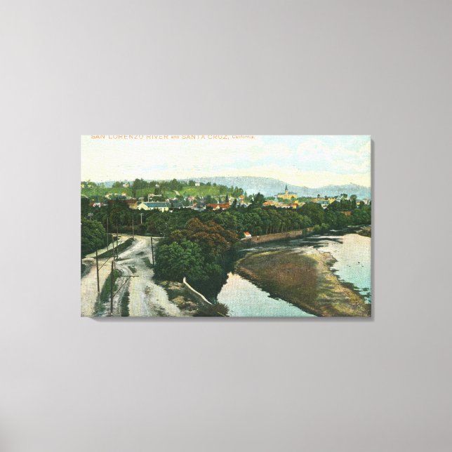 Toile Vue aérienne de la rivière San Lorenzo (Recto)