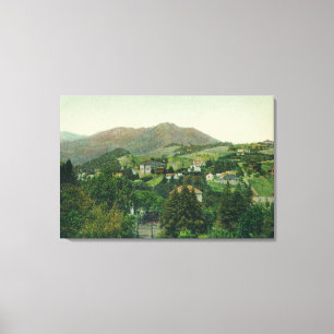 Toile Vue aérienne de la ville, Mt Tamalpais