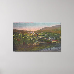 Toile Vue aérienne de TownJuliaetta, ID