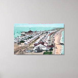 Toile Vue aérienne de ville de tente de del Coronado