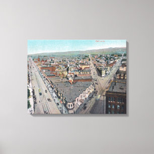 Toile Vue aérienne du CityOakland, CA
