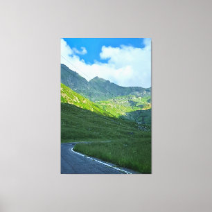 Toile Vue alpine de Transfagarasan – Art montagneux de R