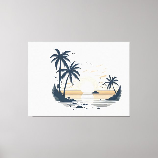 Toile Vue côté plage (Recto)