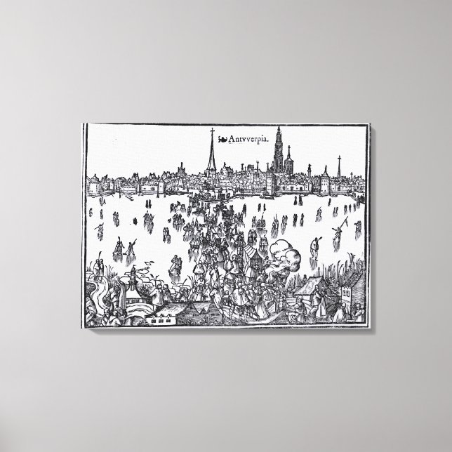 Toile Vue d'Anvers (Recto)