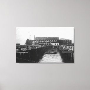 Toile Vue d'Astoria, Orégon de l'emballage du pêcheur