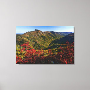 Toile Vue d'automne de la gorge de Linville souvent appe