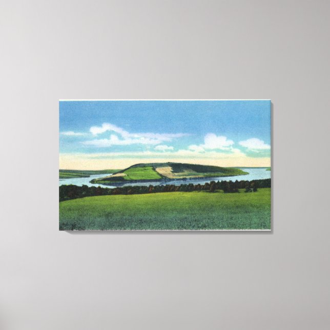 Toile Vue de Bluff Point près de Penn Yan (Recto)