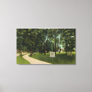 Toile Vue de champ de bataille, maintenant vert de