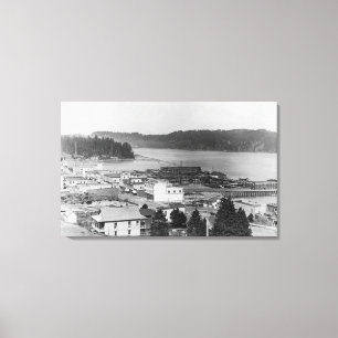 Toile Vue de courbure du nord, photographie de l'Orégon