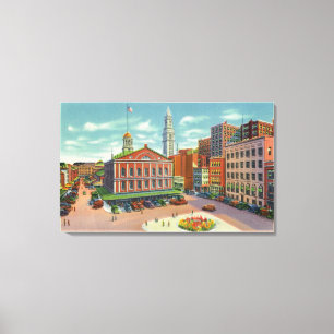 Toile Vue de Faneuil Hall, le berceau de la liberté