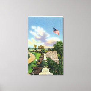 Toile Vue de la bastion de drapeau et du mur de sud