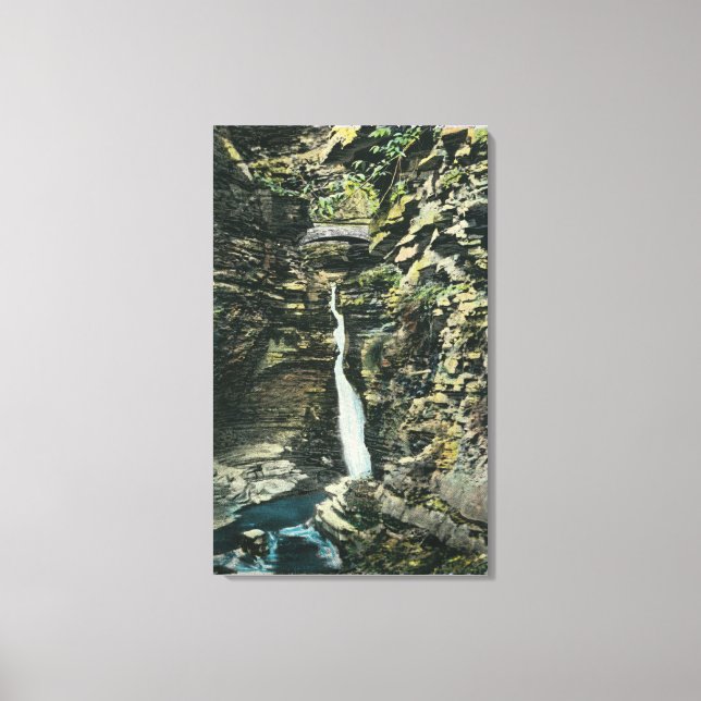Toile Vue de la Cascade centrale (Recto)