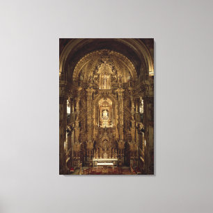 Toile Vue de la chapelle et du haut autel