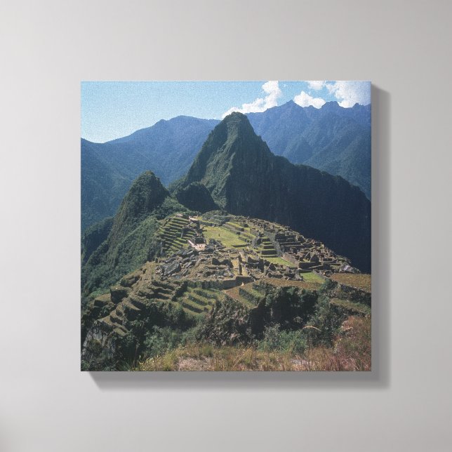 Toile Vue de la citadelle au Machu Picchu (Recto)