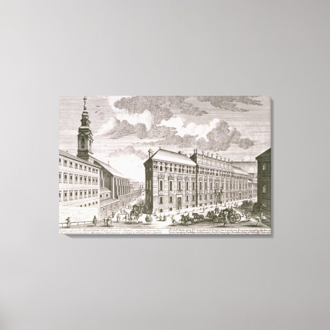 Toile Vue de la Dorotheergasse montrant la (Recto)