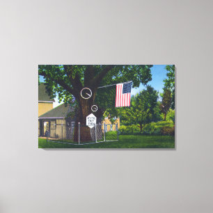 Toile Vue de la ferme historique Scythe Tree