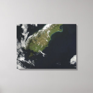 Toile Vue de la majeure partie de l'île du sud de la