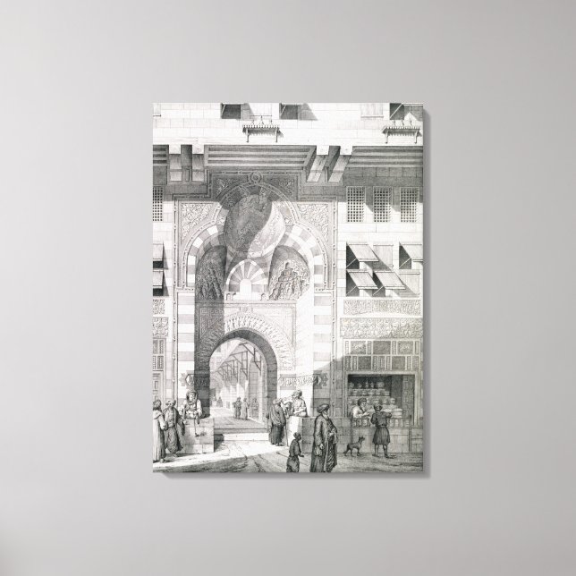 Toile Vue de la porte d'Okal Kaid-Bey, de "Monuments" (Recto)