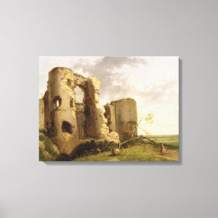 Toile Vue de la porte occidentale du château de