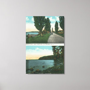 Toile Vue de la promenade du lac Champlain