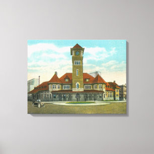 Toile Vue de la rue du Congrès depuis la Fidelity