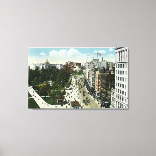 Toile Vue de la rue Tremont depuis Boylston