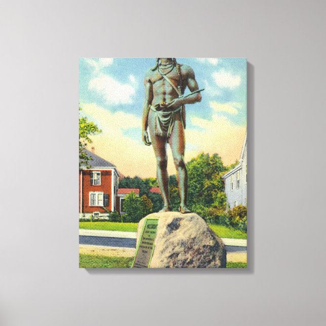 Toile Vue de la Statue Massasoit # 2 (Recto)