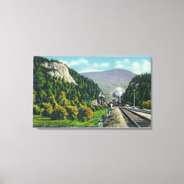 Toile Vue de la tête d'éléphant et de l'encoche Crawford (Recto)