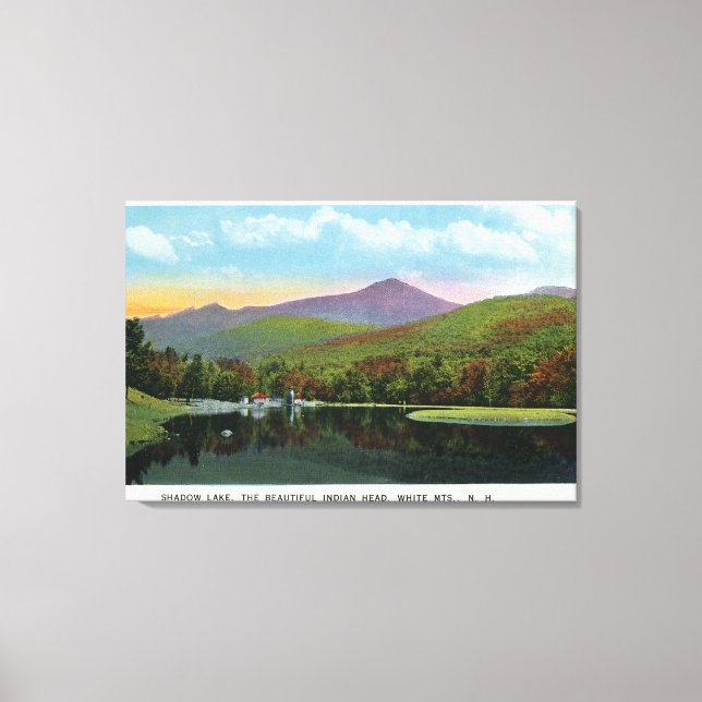 Toile Vue de la tête indienne et du lac Shadow (Recto)