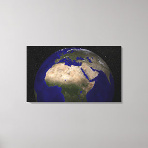 Toile Vue de l'Afrique, l'Europe, le Moyen-Orient, et