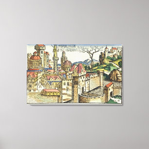 Toile Vue de l'ancienne ville de Babylone, depuis la Nur