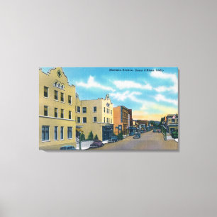 Toile Vue de l'avenue Sherman Coeur d'Alene, ID