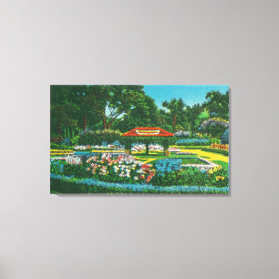 Toile Vue de l'emblème floral du parc Humboldt