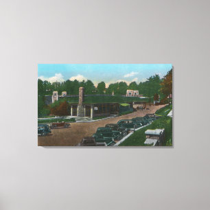 Toile Vue de l'entrée d'abîme d'Ausable