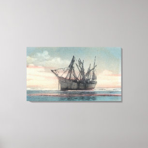 Toile Vue de l'épave Peter Iredale