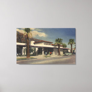 Toile Vue de l'hôtel de Palm Springs