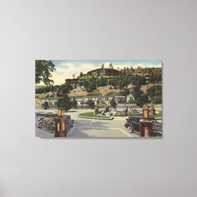 Toile Vue de l'hôtel principal à Richardson Springs (Recto)