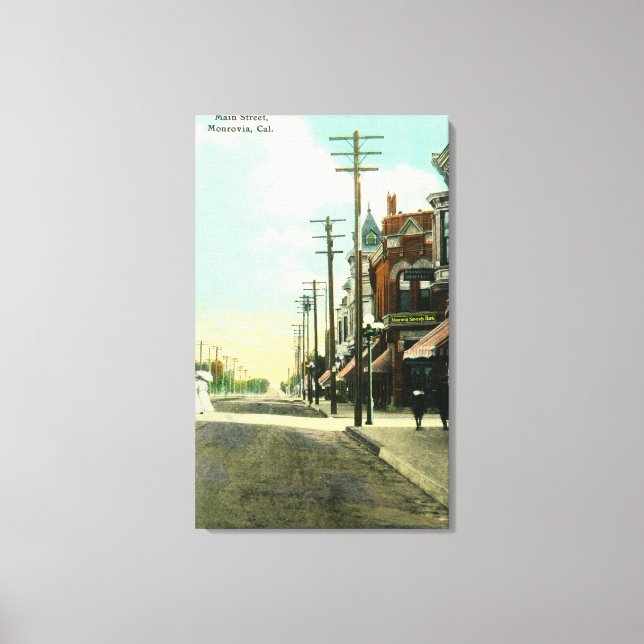 Toile Vue de Main StreetMonrovia, CA (Recto)