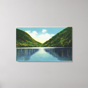 Toile Vue de parc d'état d'entaille de Franconia de lac