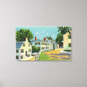 Toile Vue de rue de Leyde, première rue en Nouvelle