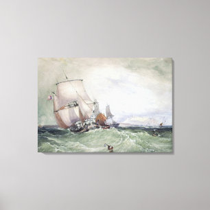 Toile Vue de Scarborough, avec Collier Brig